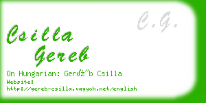 csilla gereb business card